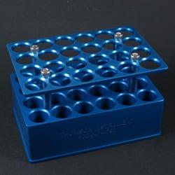 24 Position 16 x100 Test Tube Holder | Blue